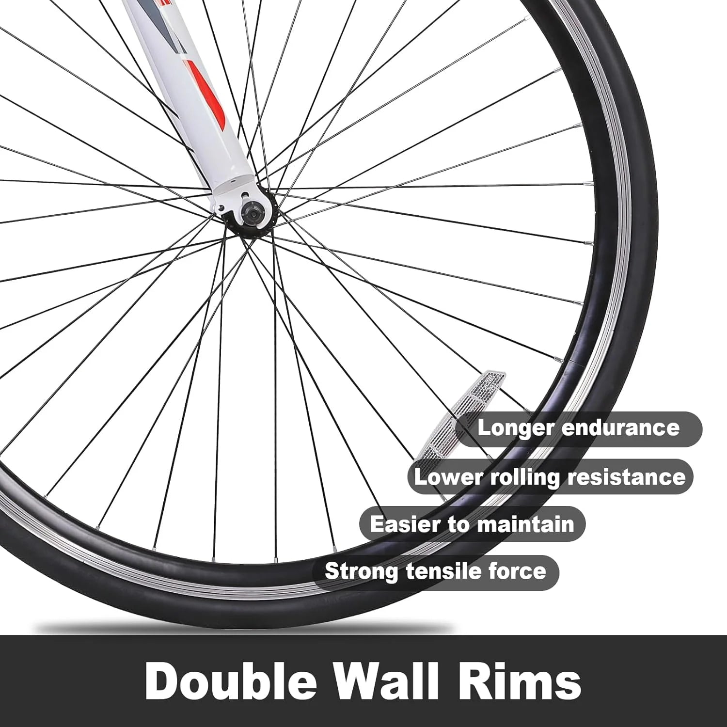 WEIZE Road Bike, 700C Wheel City Commuter Bicycle, 14 Speed Drop Bar, Racing Adult Bike with Caliper Brakes