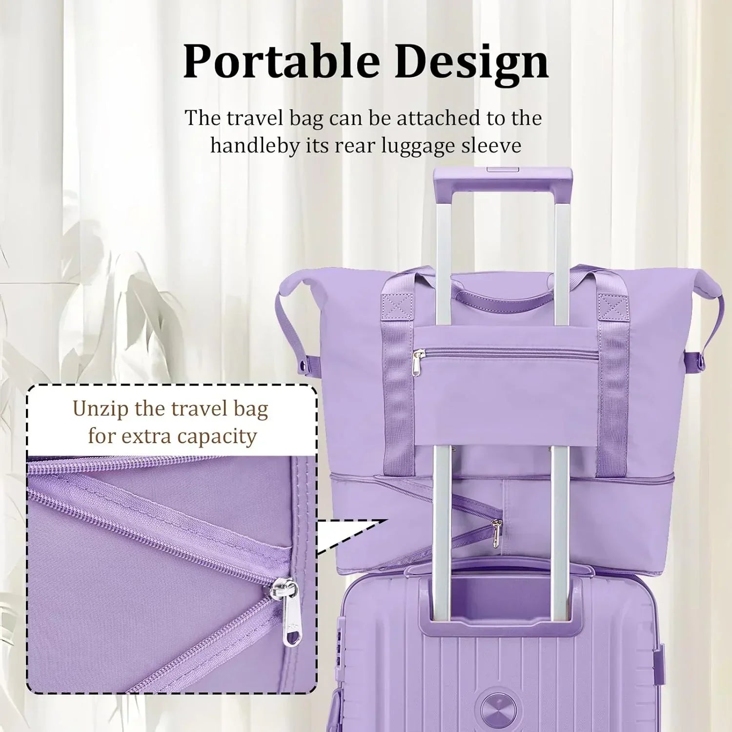 5-piece PP hardshell lightweight travel carry-on luggage set with dual spinner wheels