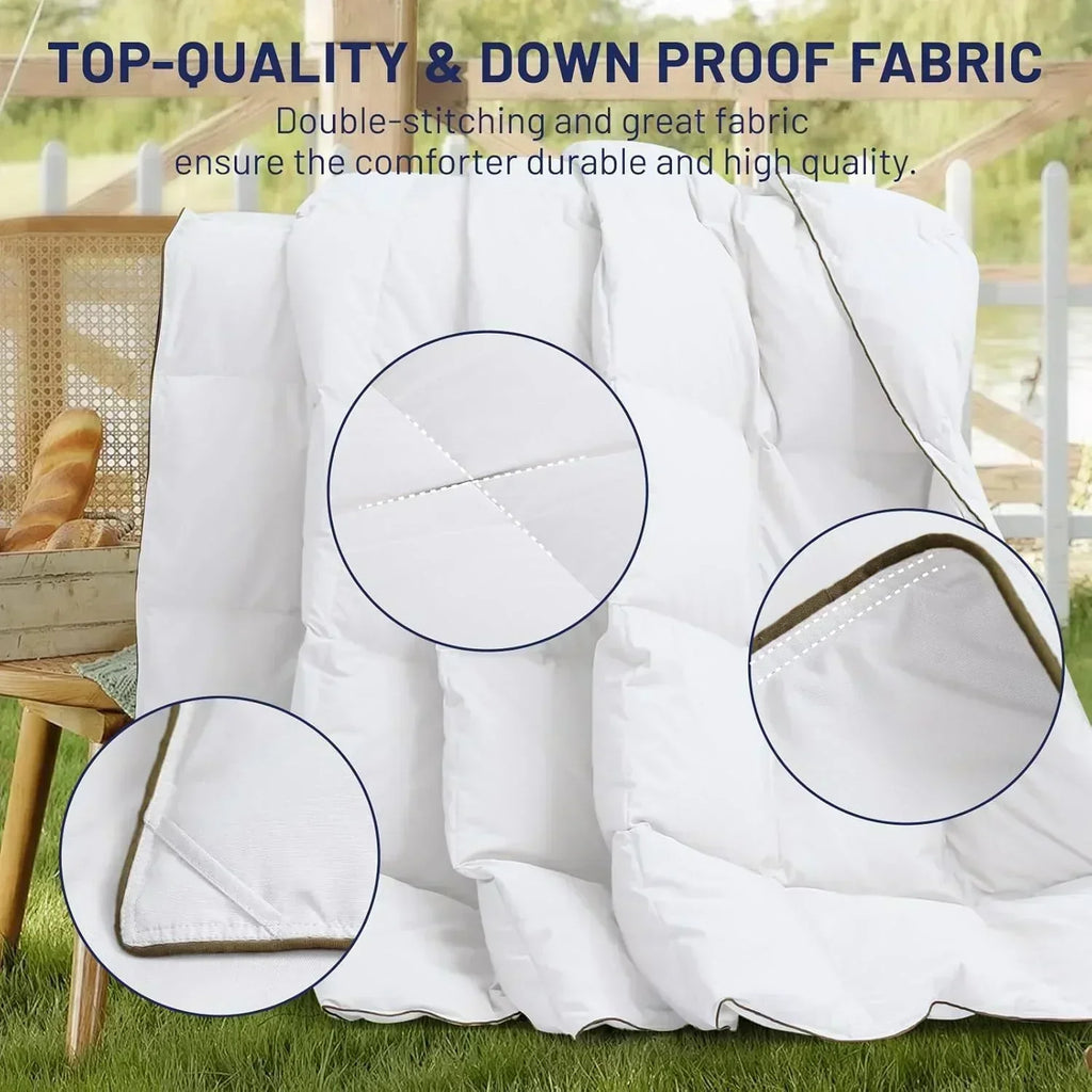 Premium Down Comforter 3D Baffle Box Design