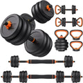 Feierdun adjustable dumbbells with connectors Barbell, kettlebell push-up stand