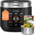 COSORI 10-Cup Rice Cooker with 24-Hour Heat Keeping and Non-Stick Ceramic Inner Pot, Steamer, Stir-fryer, and Slow Cooker
