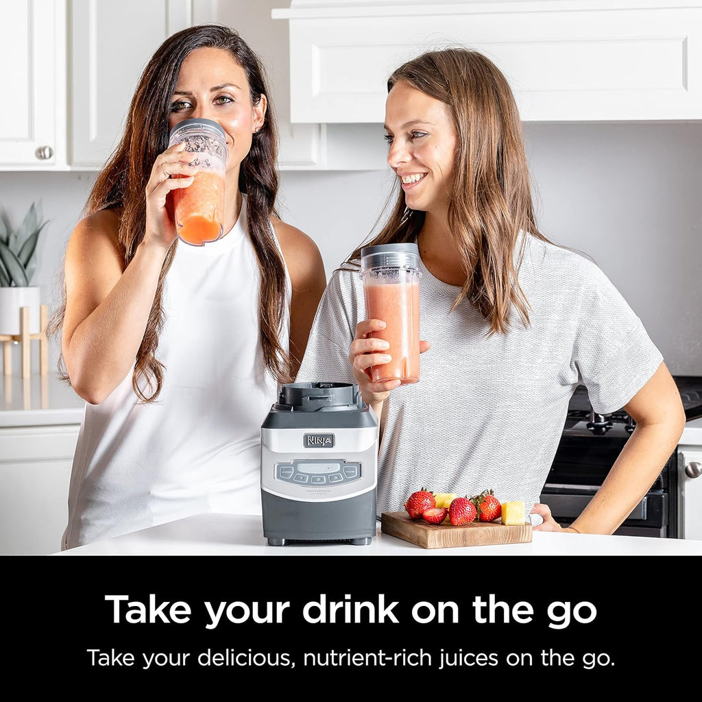 Ninja BL660 Professional Compact Smoothie and Food Processor Blender, 1100W, 3 Functions - Perfect for Frozen Drinks, Smoothies, Sauces, and More
