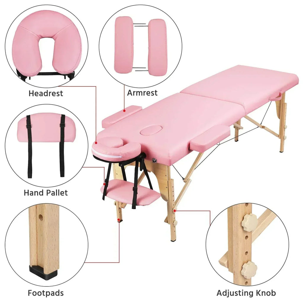 Yaheetech Massage Table Portable Lash Beds Spa Bed Massage Couch Foldable Spa Tables