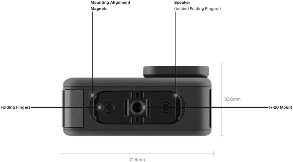 Black Waterproof Action Camera with 5.3K60 Video 27MP Photo Compatability HB-Series Lenses