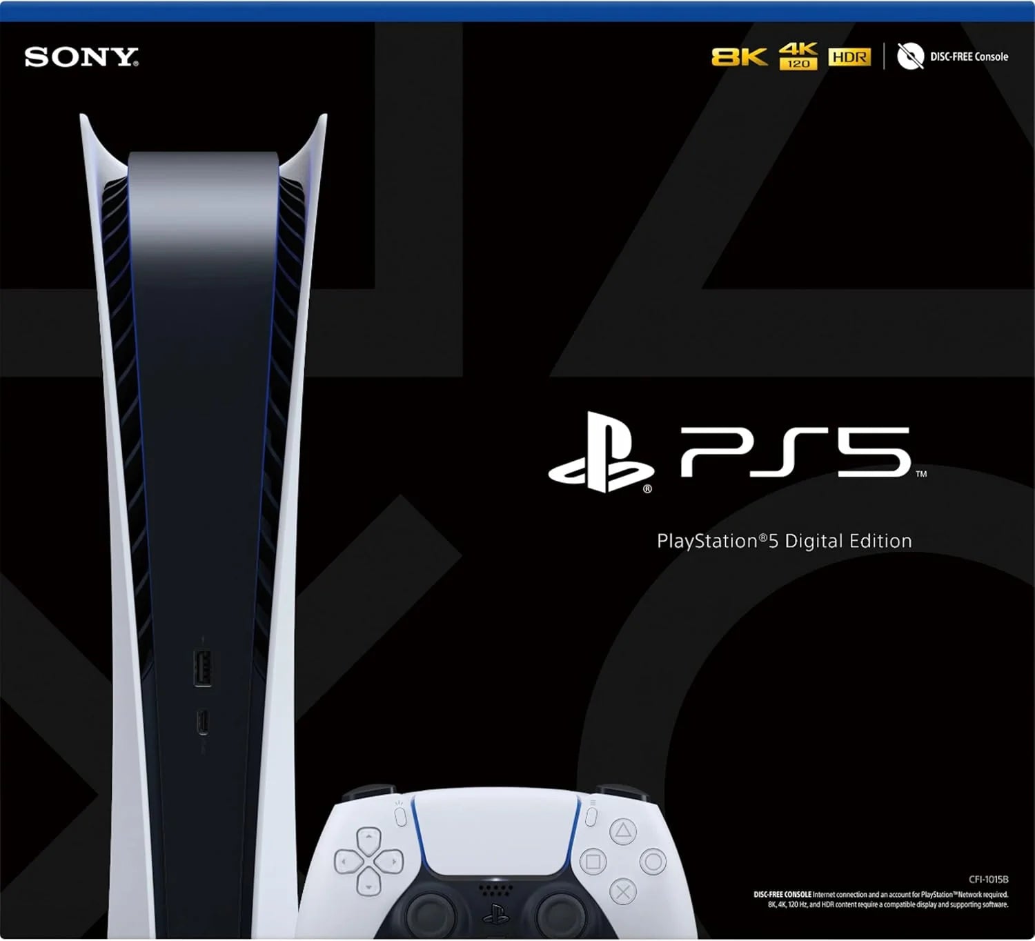 PS5 - Sony PlayStation 5 Digital Edition Gaming Console + Wireless Controller