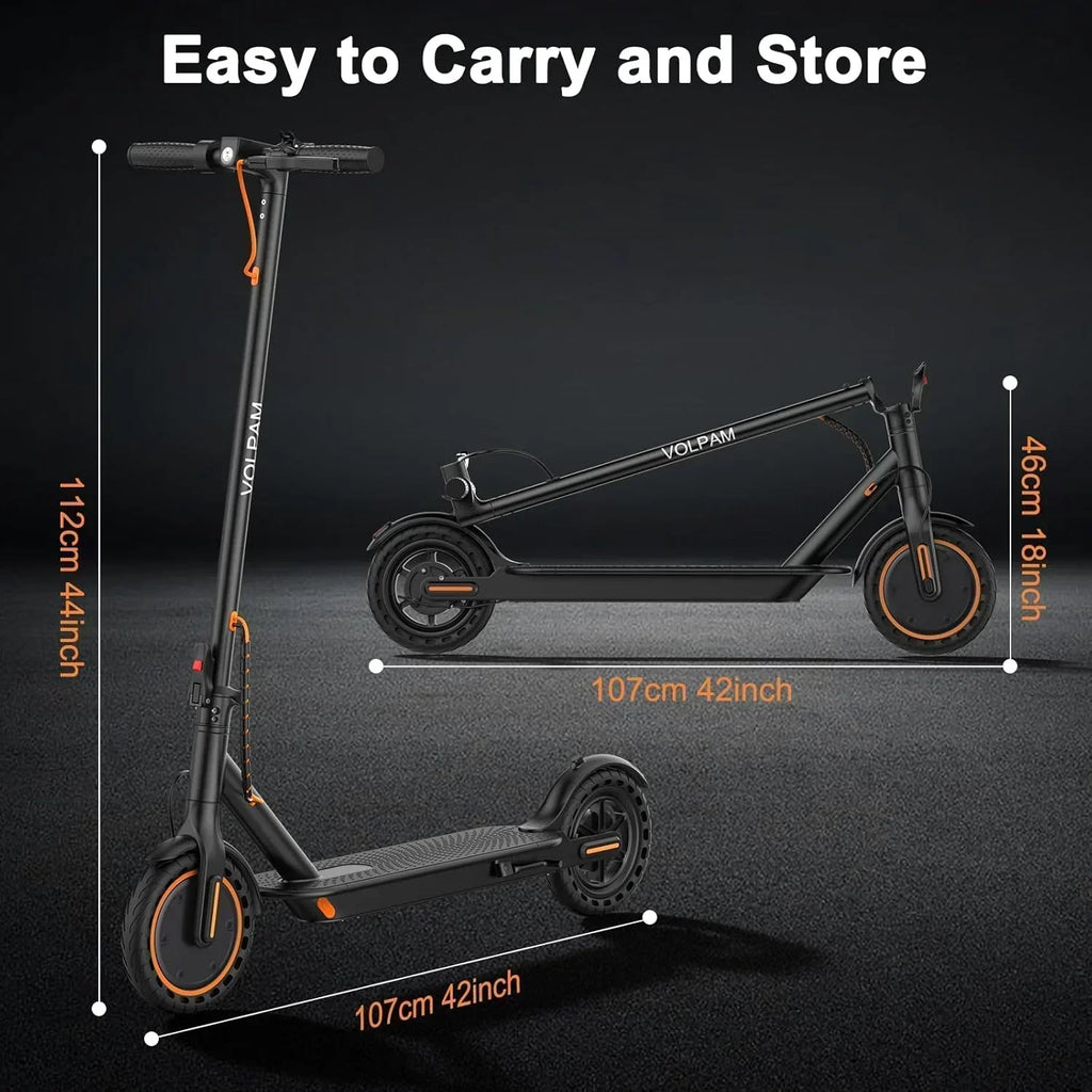 Electric Scooter 350W/500W Powerful Motor 8.5/10 Solid Tires 19/22Mph 28/21/12 Miles Range