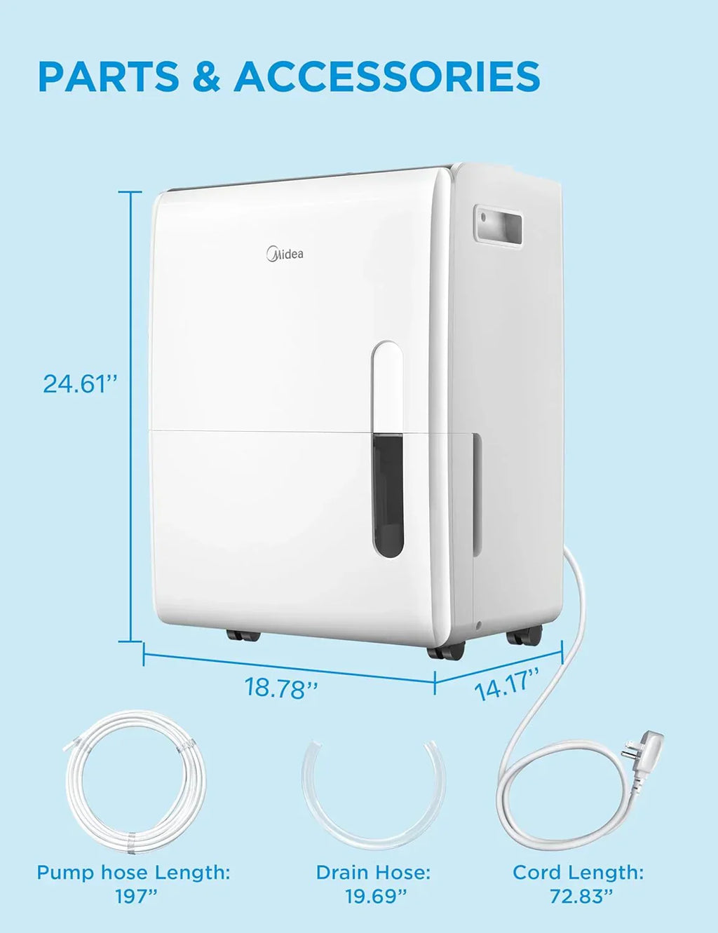 4,500 Sq. Ft.Dehumidifier for Basement Energy Star Certified With Reusable Air Filter 50 Pint