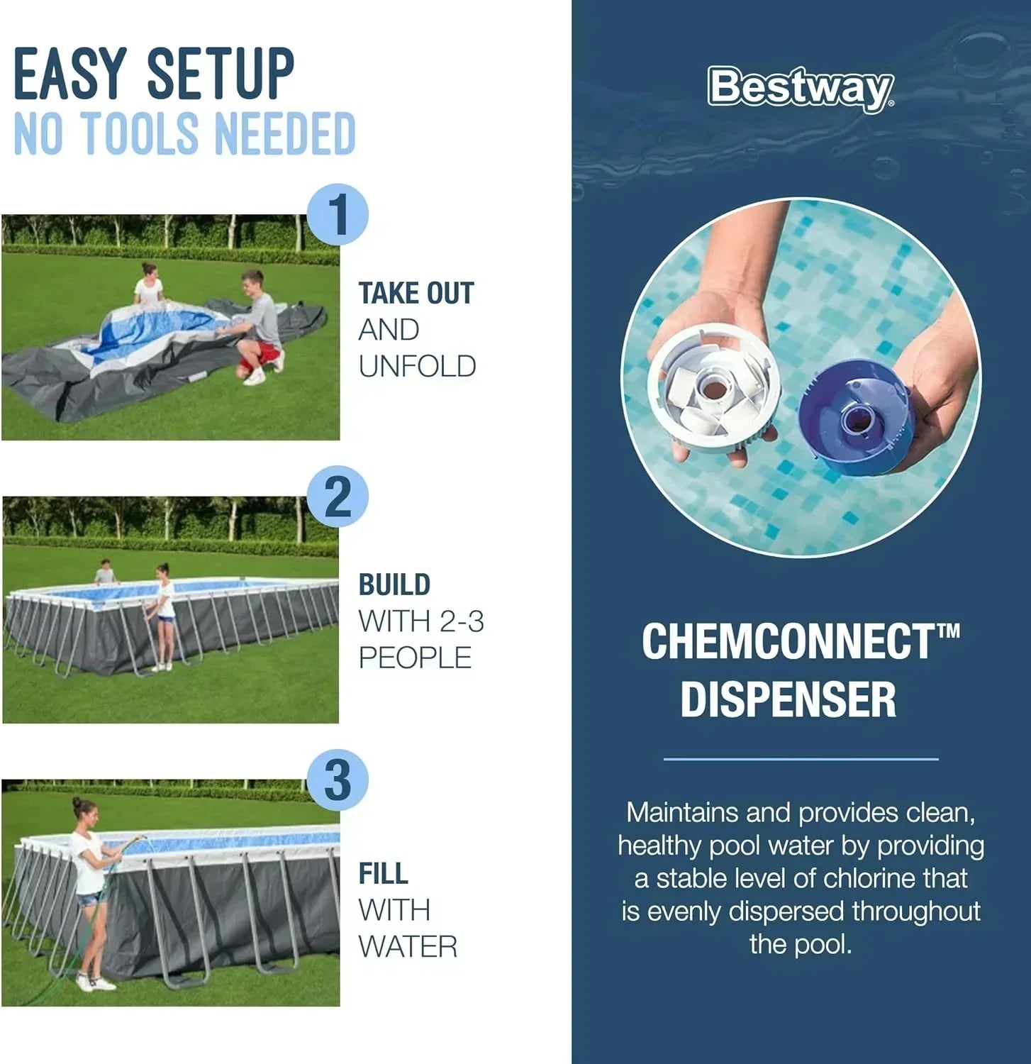Power Steel 14' x 8'2 x 39.5 Oval Above Ground Pool Set Includes 530gal Filter Pump Ladder