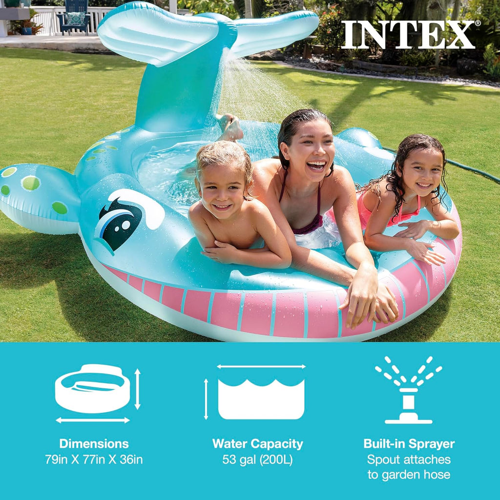 Intex 96 x 78 x 28 Inflatable Jungle Adventure Play Center Spray Kiddie Pool Water Slide