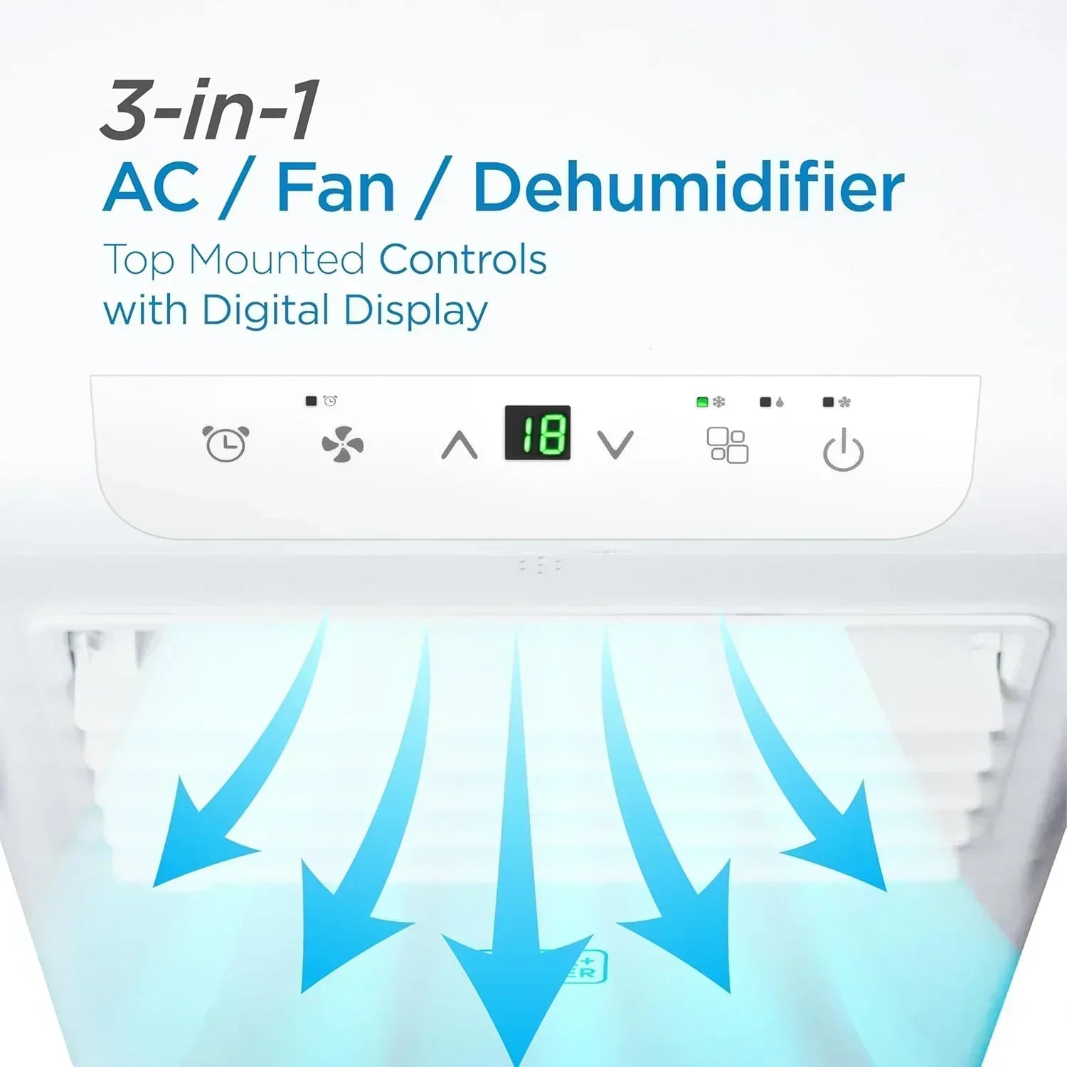 BLACK+DECKER 10,000 BTU Portable Air Conditioner for Rooms up to 450 Sq with Remote Control