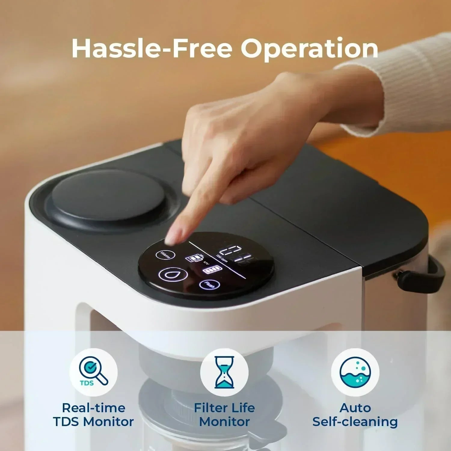 Bluevua RO100ROPOT-Lite(UV) reverse osmosis system countertop water purifier 7-stage purification