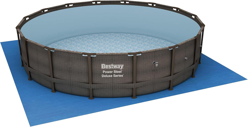 Power Steel Round Above Ground Outdoor Backyard Swimming Pool Set 1,000 GPH Filter Pump