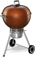 Weber Original Kettle Premium Charcoal Grill, 22-Inch, Black Outdoor BBQ Grill with Built‑In