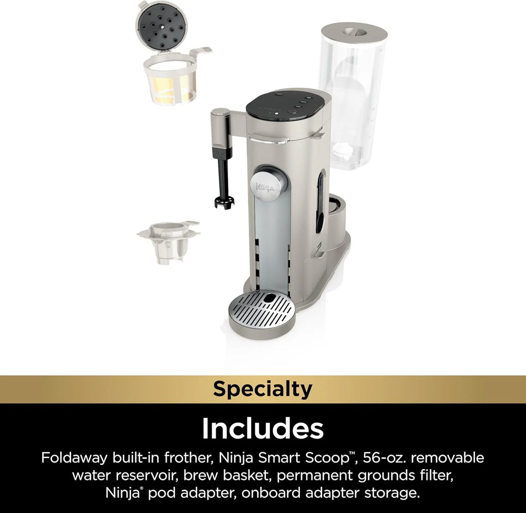 Ninja | Coffee Maker | Single Serve |Brew with Coffee Pods & Grounds| Compatible with K-Cup Coffee Pods | 4 Brew Styles, up to 24oz Cup Sizes & 56oz Removable Reservoir | Black | PB051
