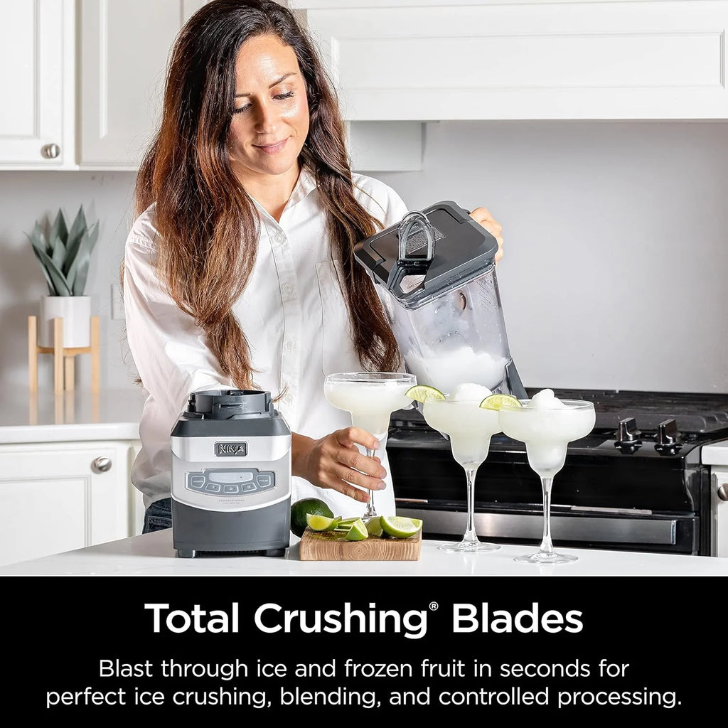 Ninja BL660 Professional Compact Smoothie and Food Processor Blender, 1100W, 3 Functions - Perfect for Frozen Drinks, Smoothies, Sauces, and More