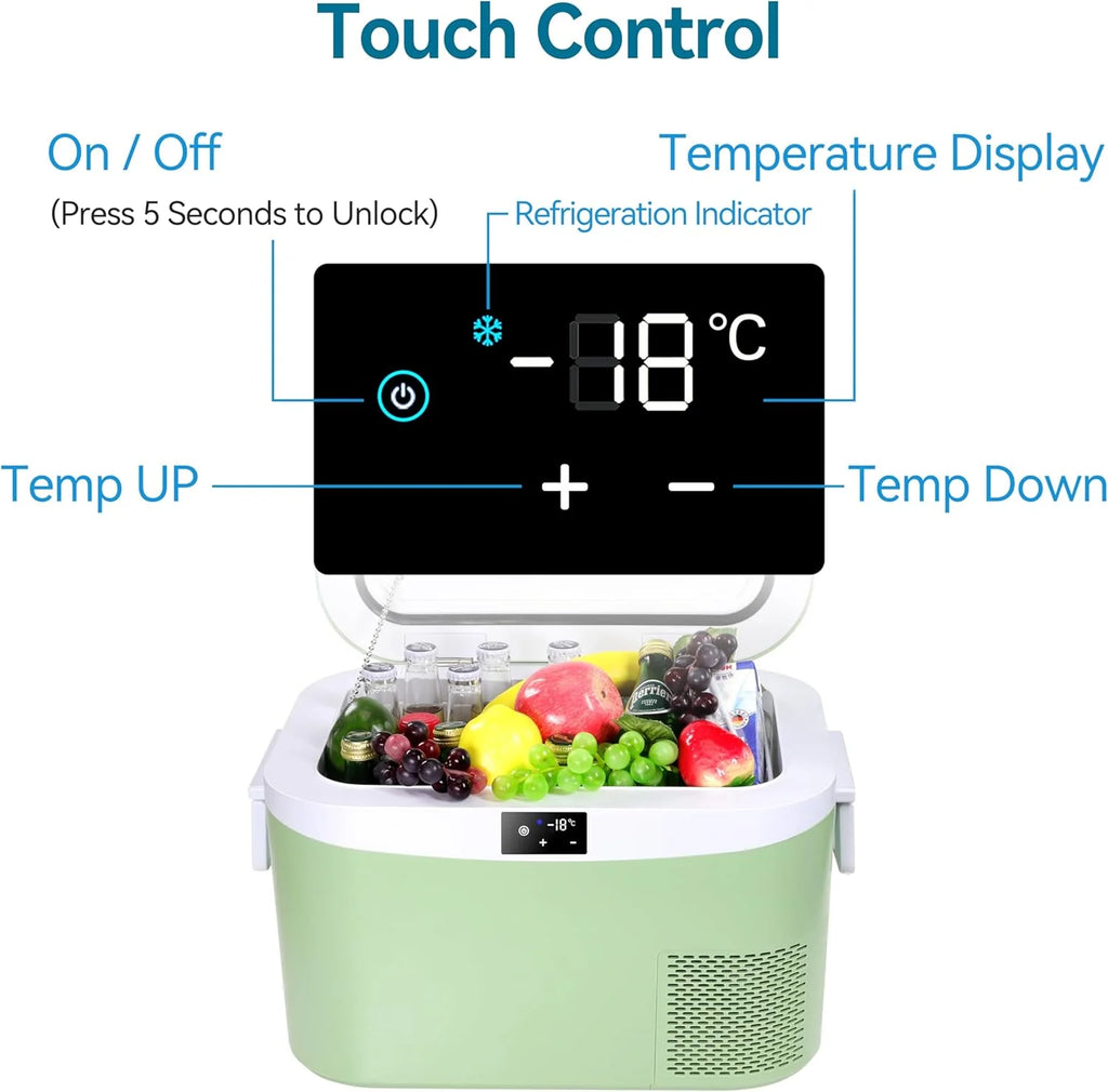 Car Fridge Portable 12 Volt Refrigerator 23 Quart (22 Liter) Freezer Compressor Cooler 12V/24V DC