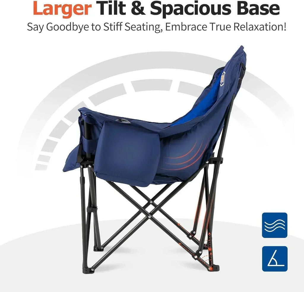 Extra Large Double Camping Chair 2 Person Comfortable Sofa Chair Adult Loveseat Lawn Chair