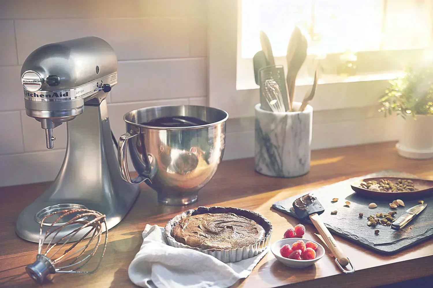 KitchenAid Artisan 5-Quart Tilt-Head Stand Mixer with Pour Flap