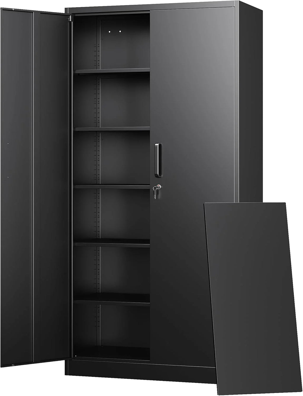 Letaya Metal Garage Storage Cabinets with Lock-72 Tall Tool Organizer Steel Lockers