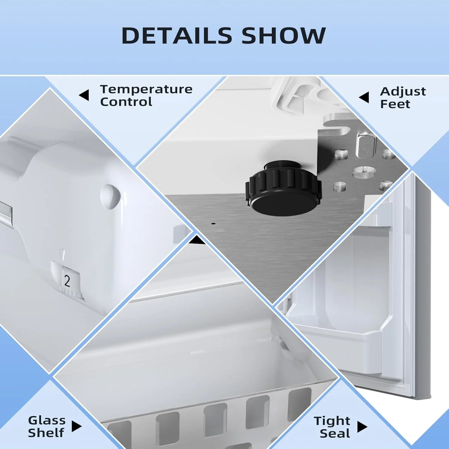 Antarctic Star 3.2 Cu.Ft,Mini Refrigerator with Freezer,Double Door Mini Fridge,Compact Refrigerator,Adjustable Thermostat,Mini Refrigerator for Bedroom/Office/Dorm/Kitchen(BLACK)
