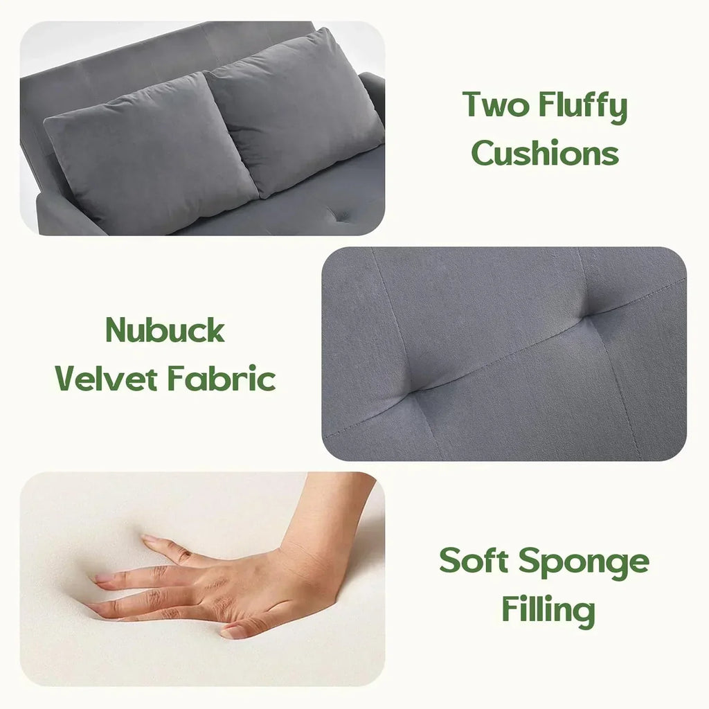 Sleeper Sofa Bed 3 in 1 Convertible Sleeper Couch Bed Pull Out Small Loveseat Sofa