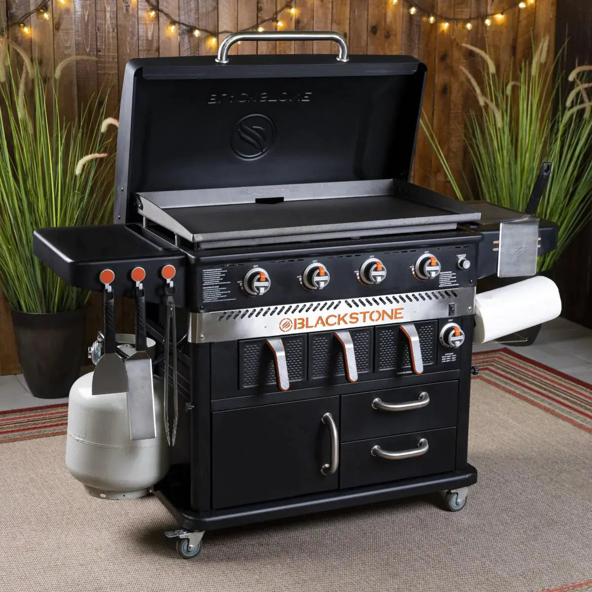 Blackstone 4 Burner and Air Fryer Combo 36