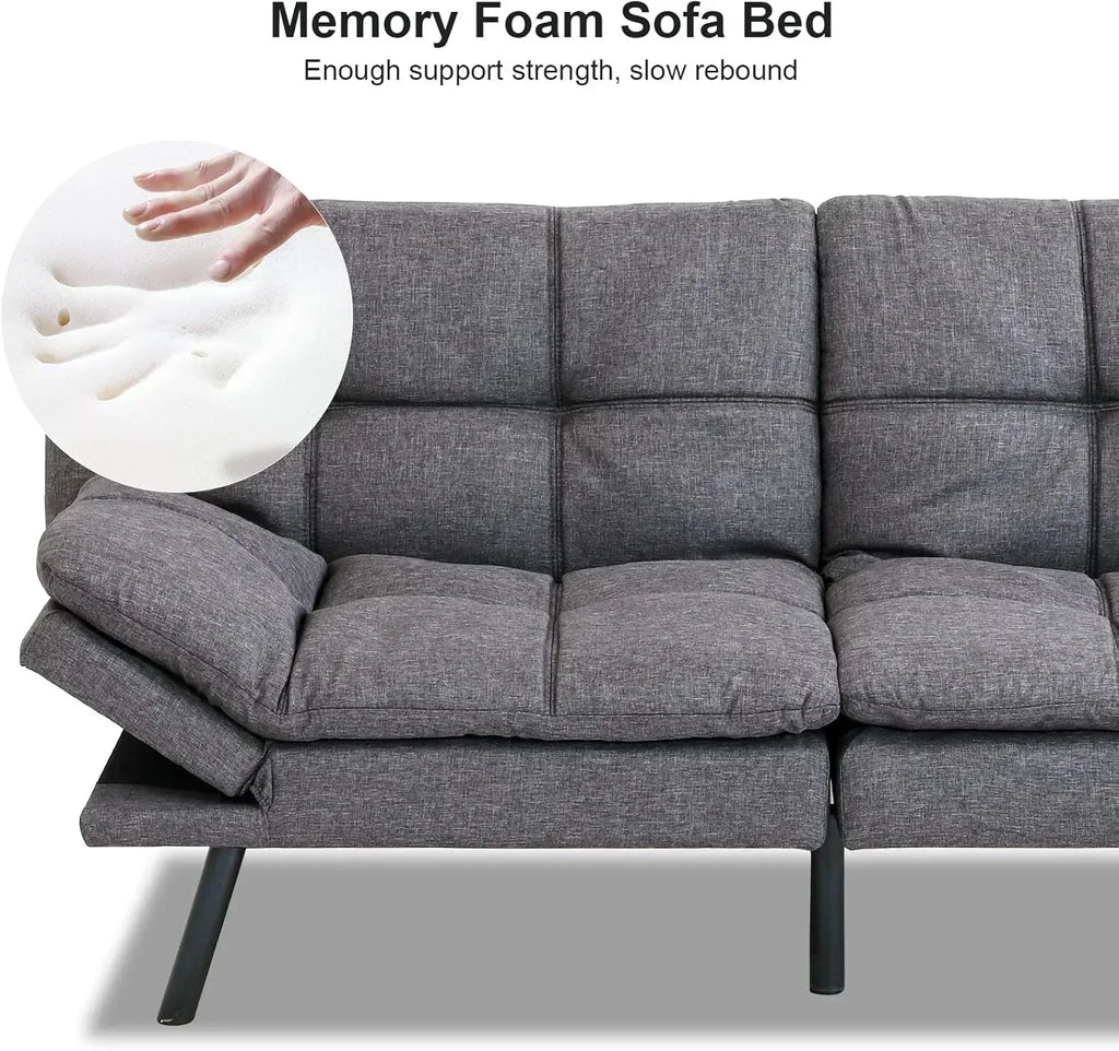 Futon Sofa Bed Memory Foam Sofa Bed Couch