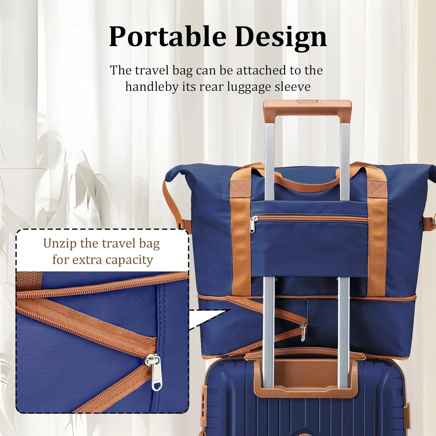 5-piece PP hardshell lightweight travel carry-on luggage set with dual spinner wheels and TSA lock