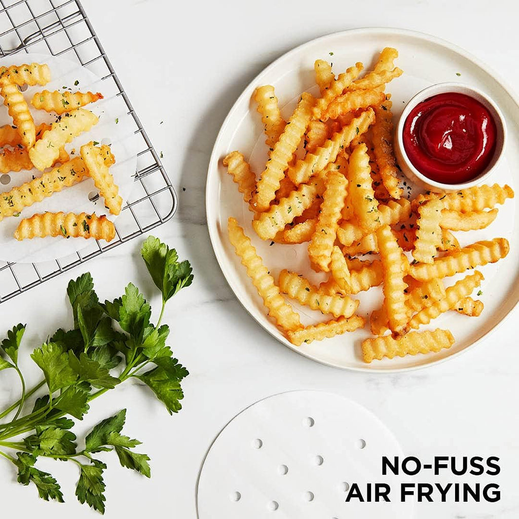 Chefman 6-Quart Dual Basket Air Fryer Digital Touchscreen Smart Sync Finish High-Frying