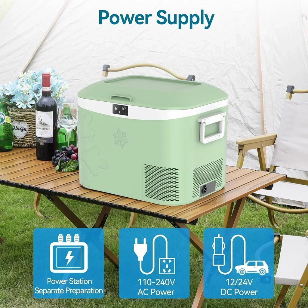 Car Fridge Portable 12 Volt Refrigerator 23 Quart (22 Liter) Freezer Compressor Cooler 12V/24V