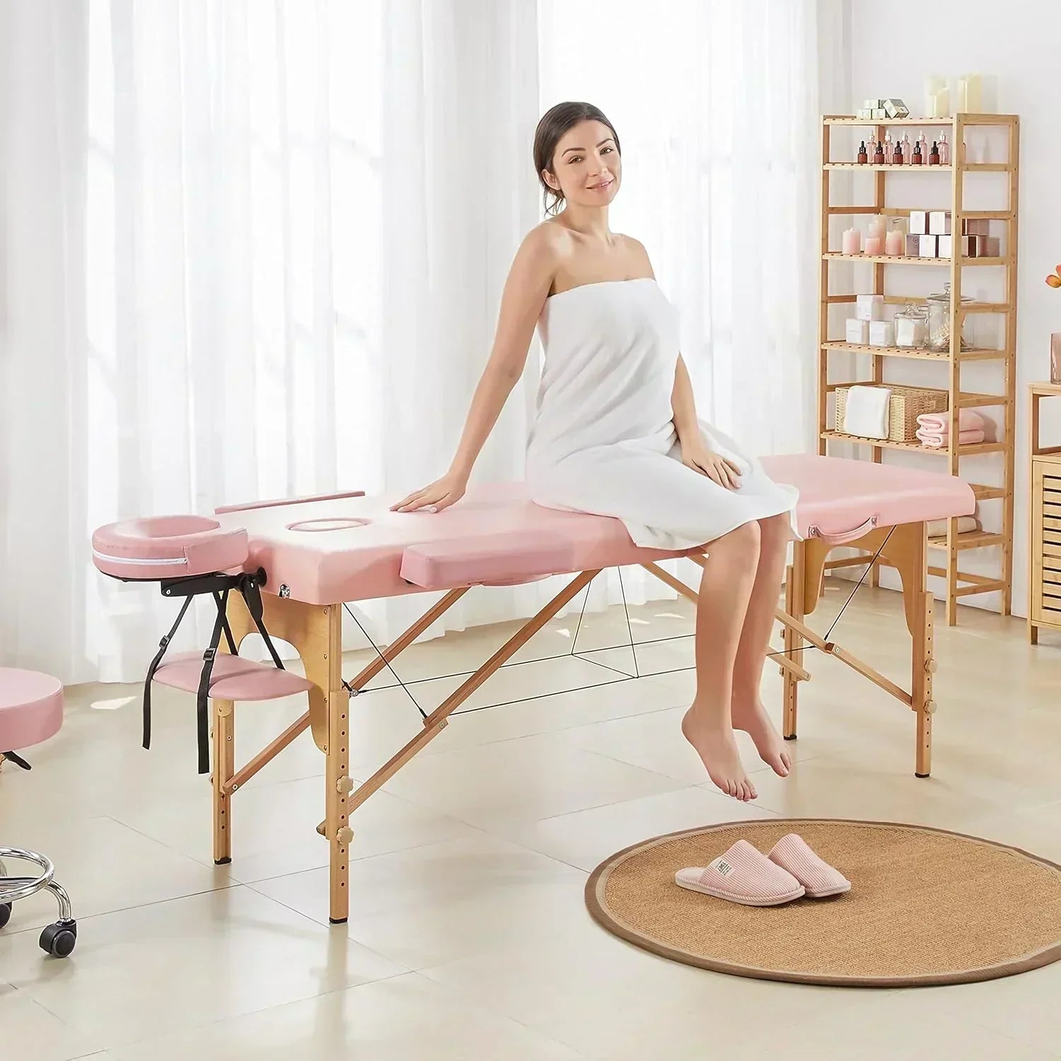 Yaheetech Massage Table Portable Lash Beds Spa Bed Massage Couch Foldable Spa Tables