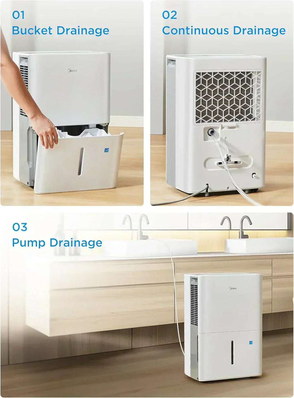 4,500 Sq. Ft.Dehumidifier for Basement Energy Star Certified With Reusable Air Filter 50 Pint