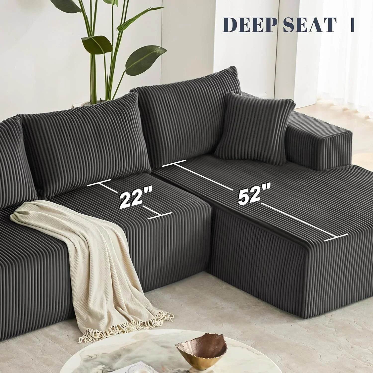 108 inch sectional sofa cloud sectional sofa with deep seat modern sectional L shaped sofa