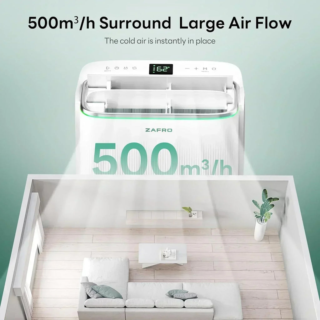 ZAFRO 8,000 BTU Portable Air Conditioners 4 Modes Portable AC Unit with Fast Cooling