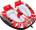 ZOOMBROS Towable Tube for Boating 2-Person, Secure Cockpit Seating for Kids & Family Safety