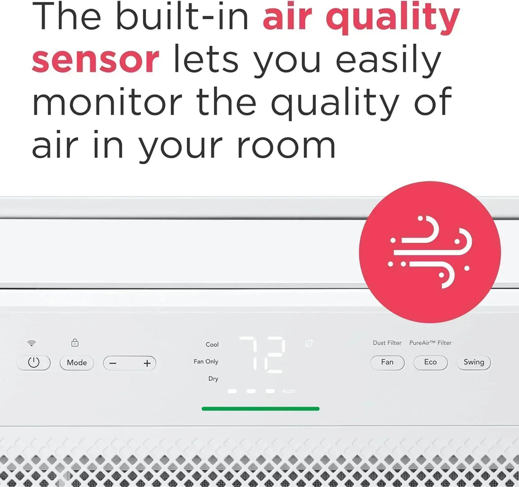 Frigidaire GHWQ103WC1 Inverter Quiet Temp Room Air Conditioner 10,000 BTU with Wi-Fi Connected