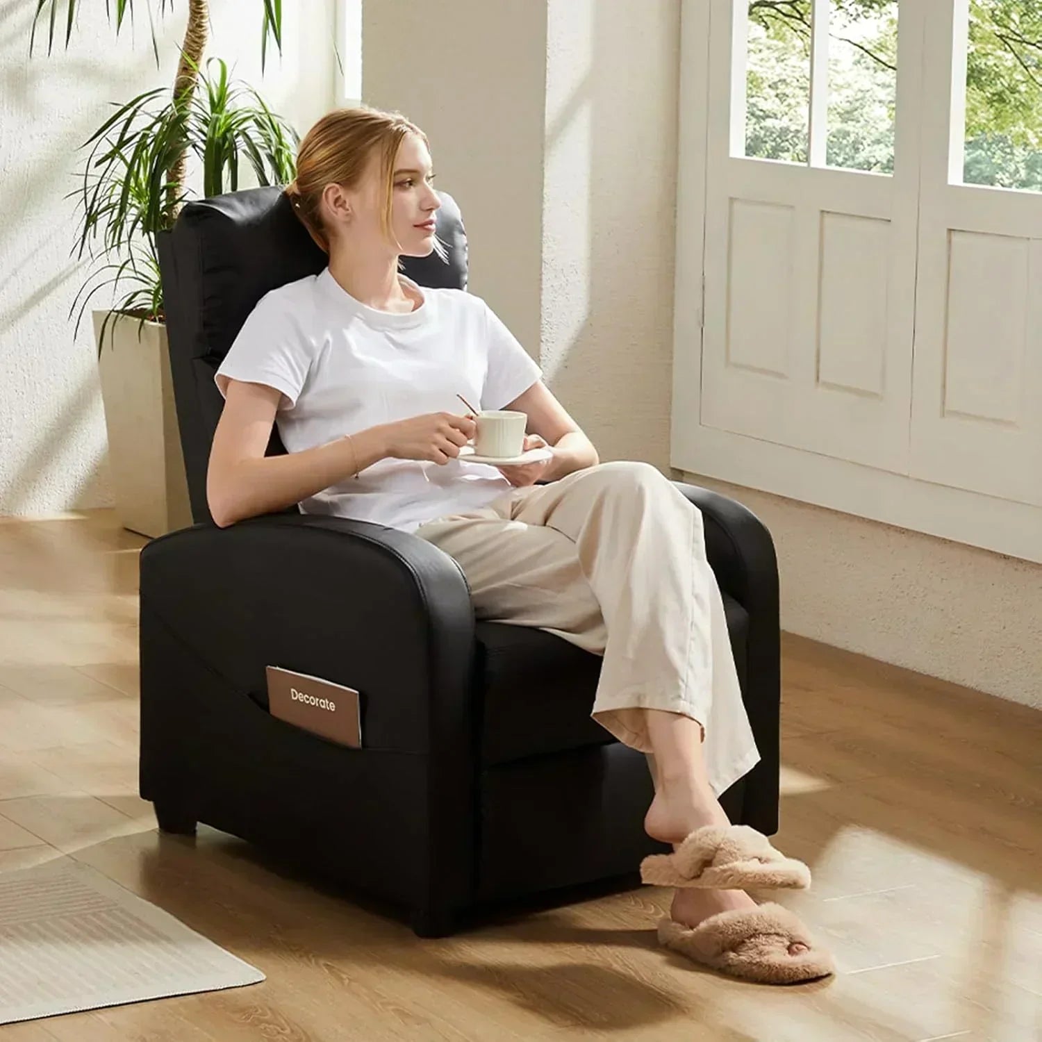 Sweetcrispy Massage Recliner Chair for Adults Adjustable Home Theater Seating