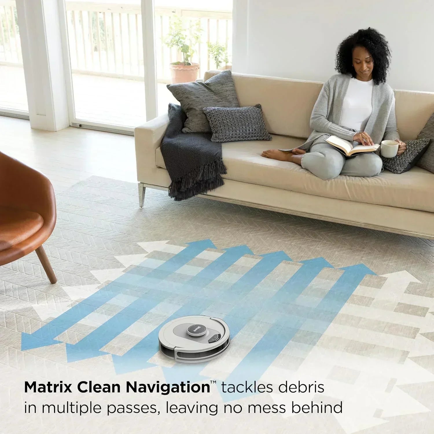 Voice Control Robot Vacuum with Matrix Clean Navigation Home Mapping 60-Day Capacity