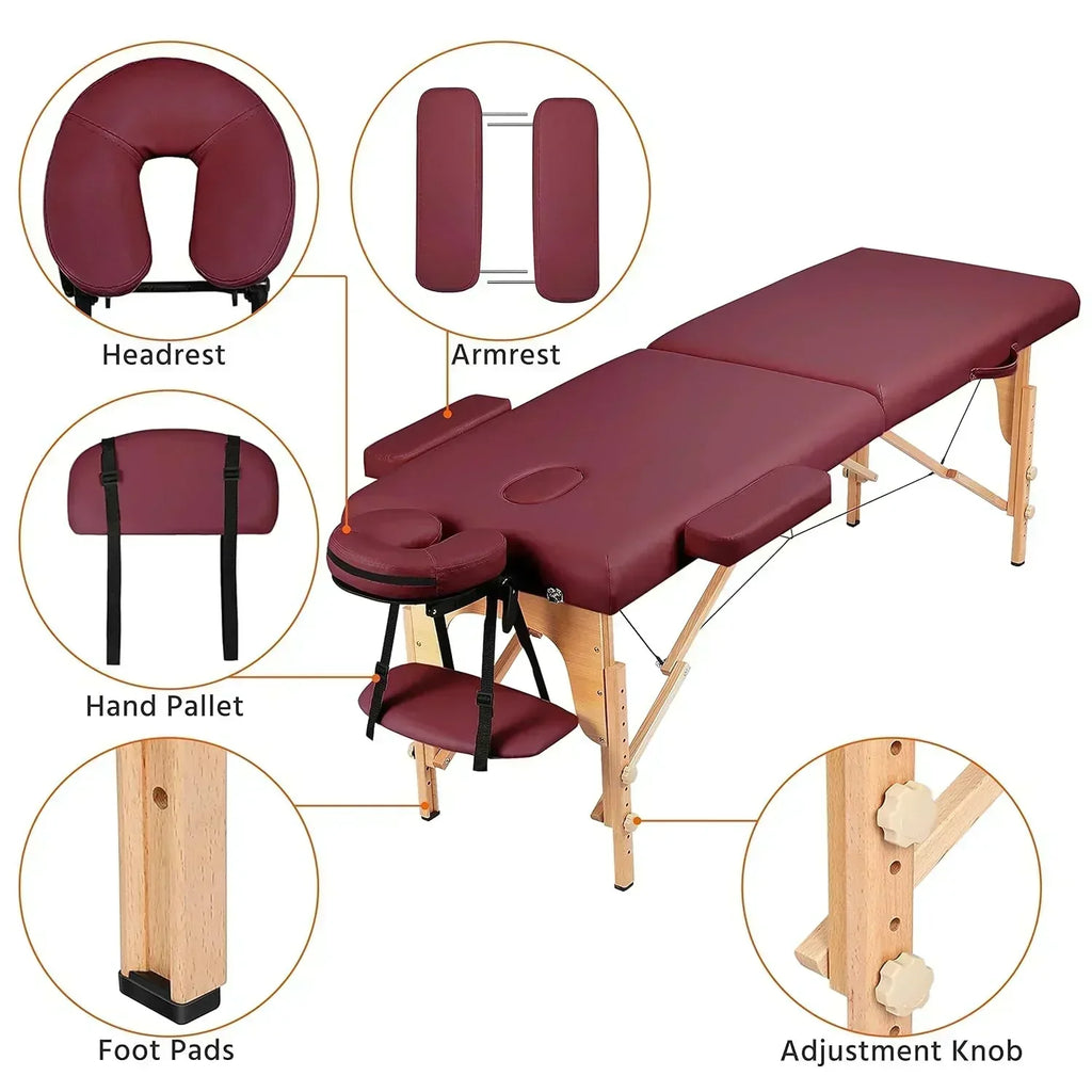 Yaheetech Massage Table Portable Lash Beds Spa Bed Massage Couch Foldable Spa Tables
