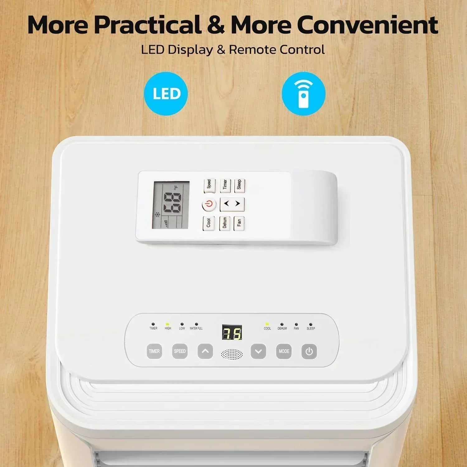 ZAFRO 8,000 BTU Portable Air Conditioners 4 Modes Portable AC Unit with Fast Cooling