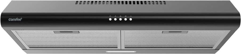 Comfee 30 Under Cabinet Ducted/Ductless Convertible Slim Vent Durable Stainless Steel Kitchen Reusable Filter