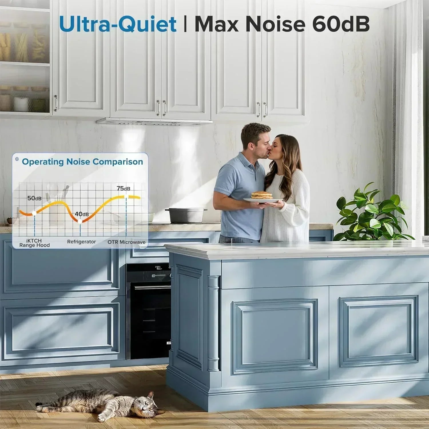 IKTCH 30 Built-in Plug-in Range Hood 900 CFM Stainless Steel Kitchen Range Hood