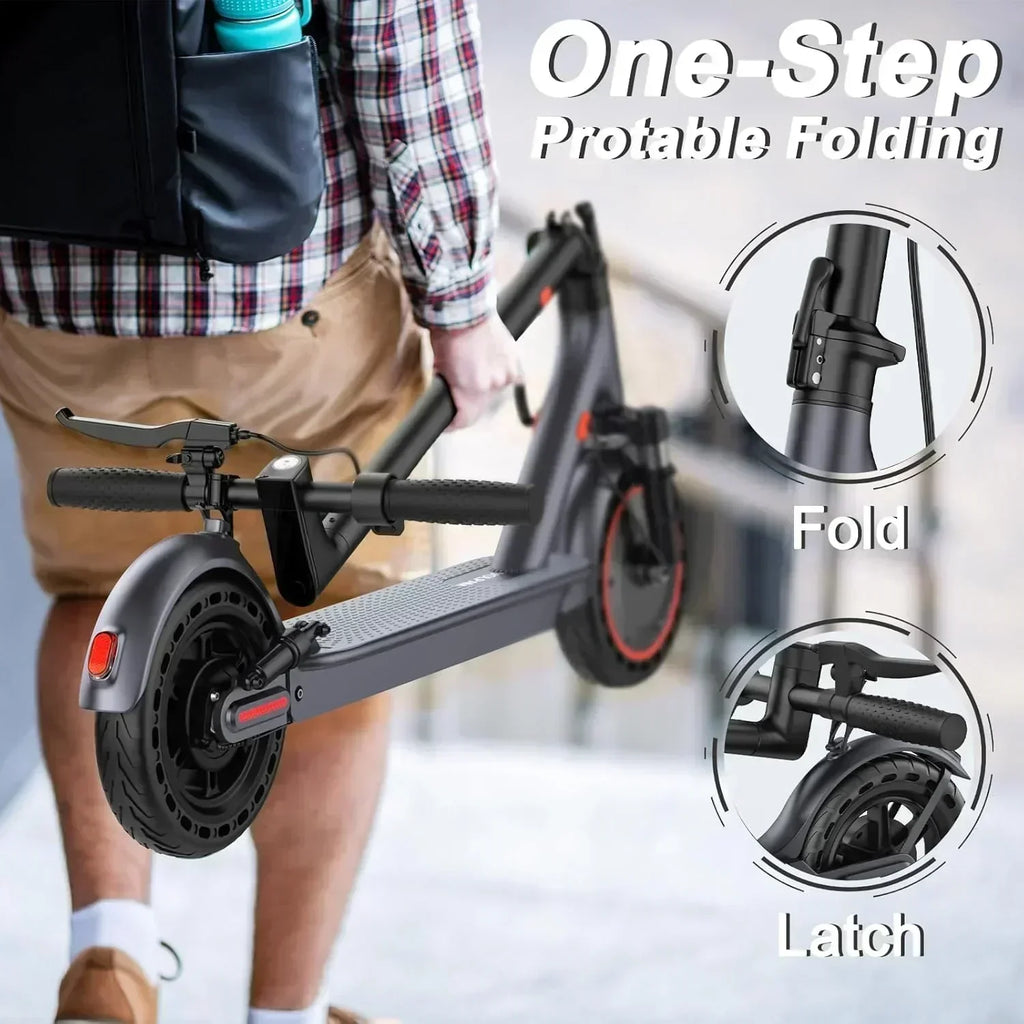 Electric Scooter 350W/500W Powerful Motor 8.5/10 Solid Tires 19/22Mph 28/21/12 Miles Range
