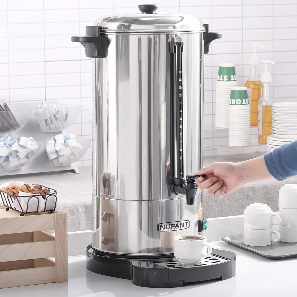 Commercial Coffee Urn 100 Cup 15L 304 Stainless Steel Large Coffee Maker