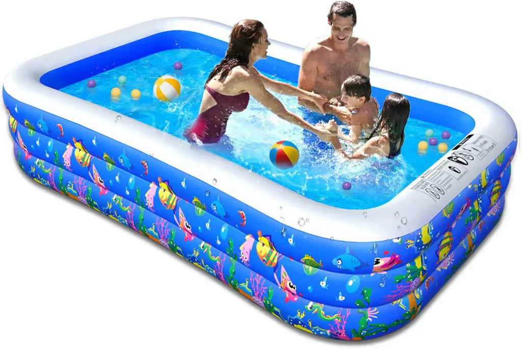 Inflatable Swimming Pool Kiddie Pools Family Lounge Pools Thickened Above Ground Family Pool