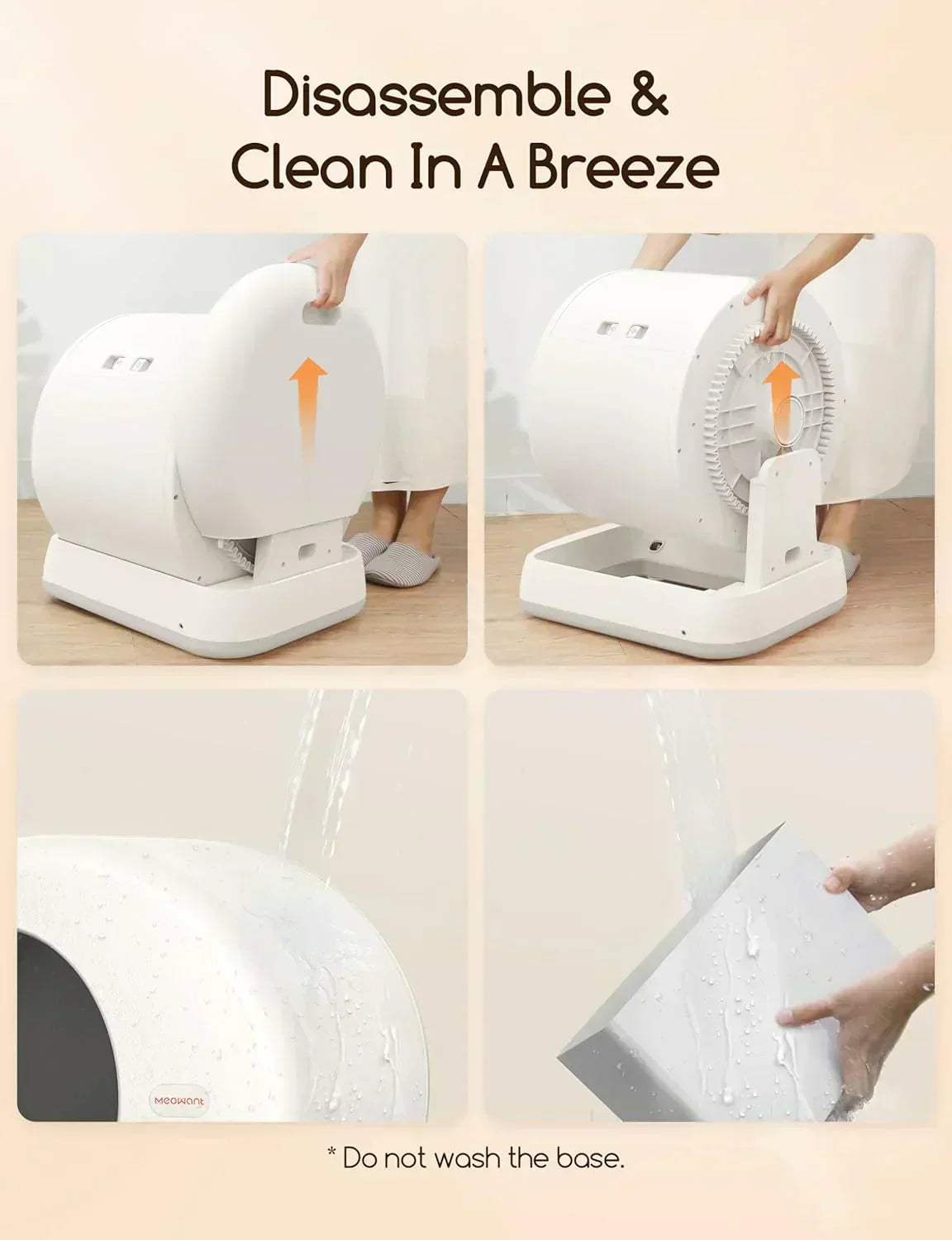 Self-Cleaning Cat Litter Box Integrated Safety Protection Automatic Cat Litter Box for Multi Cats